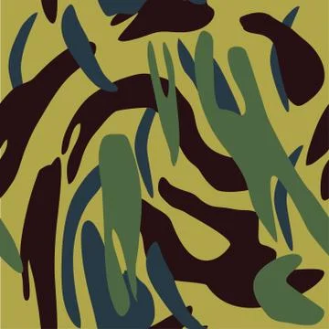 Camouflage pattern background seamless vector illustration. Clas Illustrazione stock