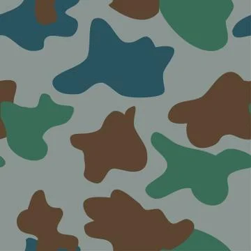 Camouflage pattern background seamless vector illustration. Clas Stock Illustration