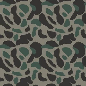 Camouflage pattern background seamless vector illustration. Clas 스톡 일러스트