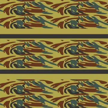 Camouflage pattern background seamless vector illustration. Clas 스톡 일러스트