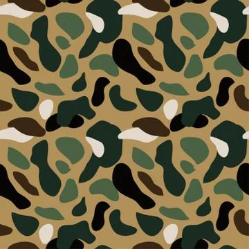 Camouflage pattern background seamless vector illustration. Clas Stockillustratie