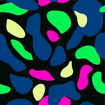 Camouflage pattern background seamless vector illustration. Clas Stock Illustration