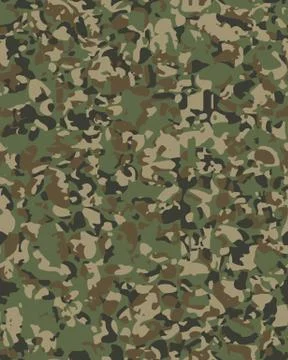 Camouflage pattern background seamless vector illustration Stock Illustration