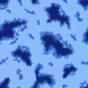Camouflage pattern background seamless vector illustration. Stock Illustration