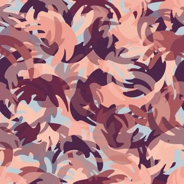 Camouflage pattern background. Urban clothing style masking camo repeat print Illustrazione stock