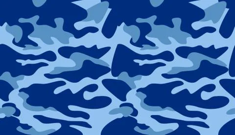 Camouflage pattern background vector. Classic clothing style masking camo rep Stock Illustration