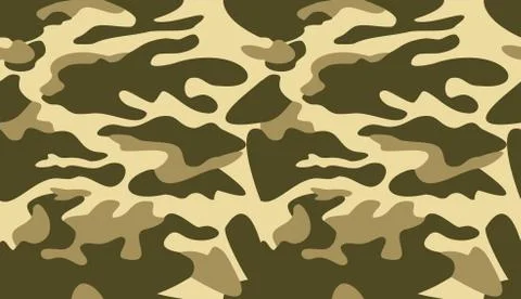 Camouflage pattern background vector. Classic clothing style masking camo rep Stock Illustration