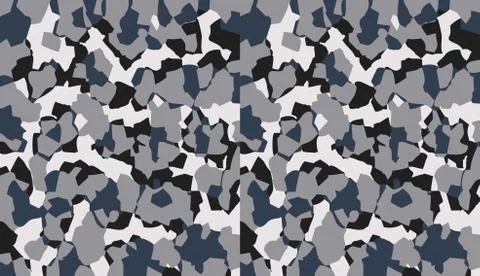 Camouflage pattern background vector. Classic clothing style masking camo rep Stock Illustration