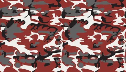 Camouflage pattern background vector. Classic clothing style masking camo rep Stock Illustration