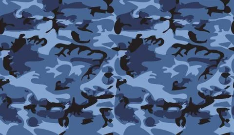 Camouflage pattern background vector. Classic clothing style masking camo rep Stock Illustration