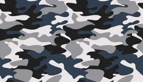 Camouflage pattern background vector. Classic clothing style masking camo rep Stock Illustration