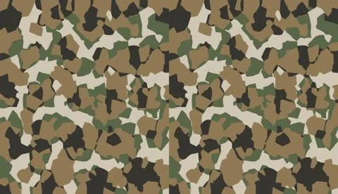 Camouflage pattern background vector. Military style masking camo clothing re Stock Illustration