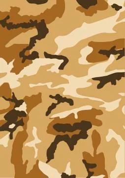 Camouflage pattern desert Stock Illustration