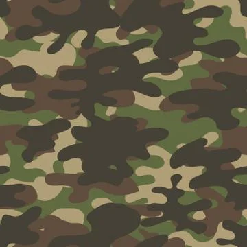 Camouflage pattern. Design element for poster, clothes decoration, card, bann Stock Illustration
