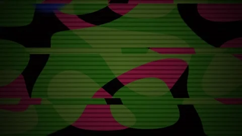 Camouflage pattern with green, pink, and black colors. Stock Footage 335507168
