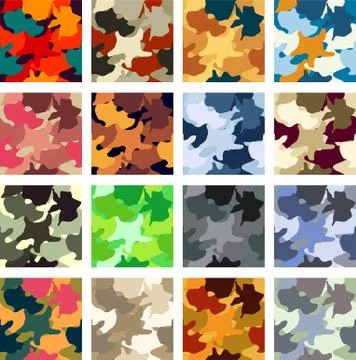 Camouflage pattern Stock Illustration