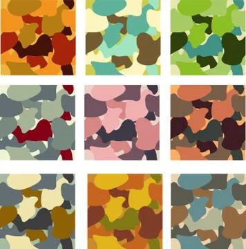 Camouflage pattern Stock Illustration