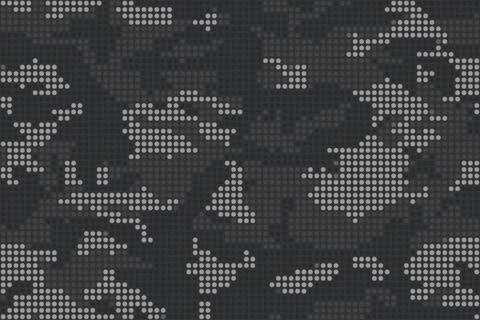 Camouflage pattern, seamless camo halftone dots vector 스톡 일러스트