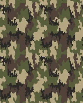 Camouflage pattern, seamless Stock Illustration