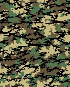 Camouflage pattern, seamless Stock Illustration