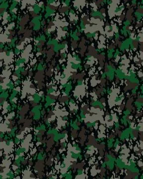 Camouflage pattern, seamless Stock Illustration