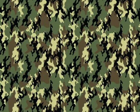 Camouflage pattern, Seamless Stock Illustration