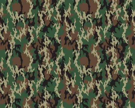 Camouflage pattern, Seamless Stock Illustration