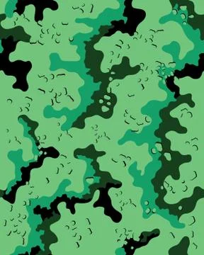 Camouflage pattern, seamless illustration Stock Illustration