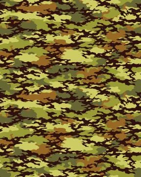 Camouflage pattern, seamless illustration Stock Illustration