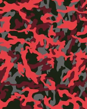 Camouflage pattern, seamless illustration Stock Illustration
