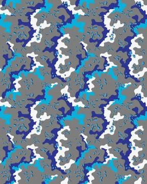 Camouflage pattern, seamless illustration Stock Illustration