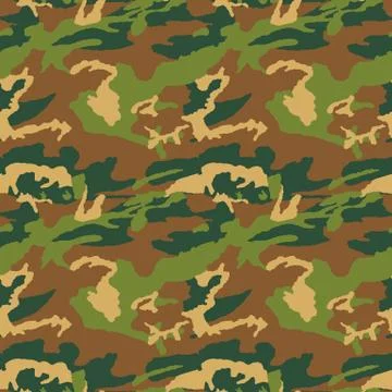 Camouflage pattern. Seamless. Military background. Soldier camouflage. Abstra Stock Illustration