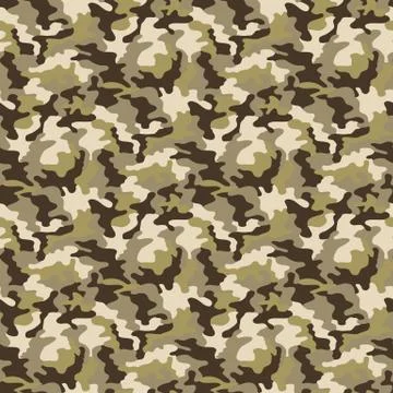 Camouflage pattern. Seamless. Military background. Soldier camouflage. Abstra Stock Illustration