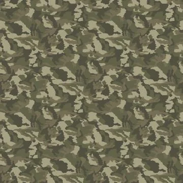 Camouflage pattern. Seamless. Military background. Soldier camouflage. Abstra Stock Illustration