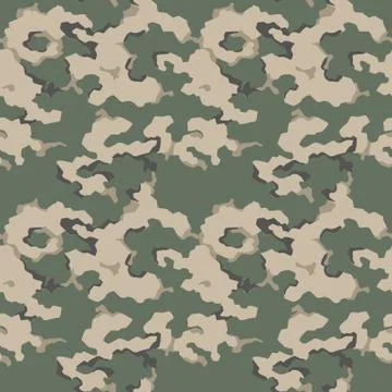 Camouflage pattern. Seamless. Military background. Soldier camouflage. Abstra Stock Illustration