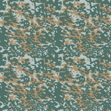 Camouflage pattern. Seamless. Military background. Soldier camouflage. Abstra Stock Illustration