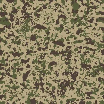 Camouflage pattern vector repeat print. Stock Illustration