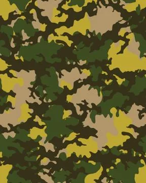 Camouflage pattern.Seamless army wallpaper.Digital paper. Stock Illustration