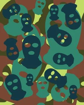 Camouflage pattern.Seamless Stock Illustration