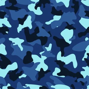 Camouflage seamless color pattern Stock Illustration