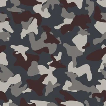 Camouflage seamless color pattern Stock Illustration