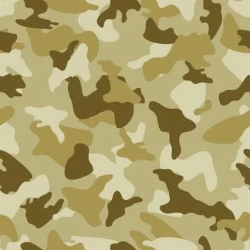 Camouflage seamless color pattern Stock Illustration