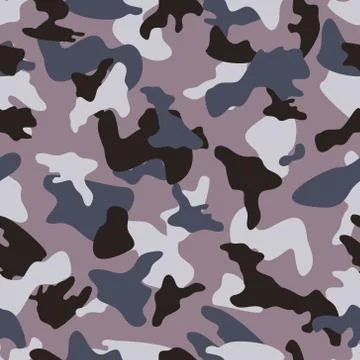 Camouflage seamless color pattern Stock Illustration