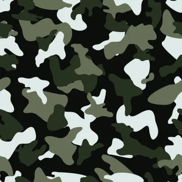 Camouflage seamless color pattern Stock Illustration