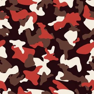 Camouflage seamless color pattern Stock Illustration