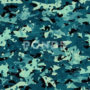 Camouflage Seamless Pattern Texture Abstract Modern Stock Vector