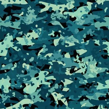 Camouflage seamless pattern. Abstract modern vector military backgound. Stockillustratie