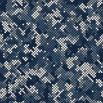Camouflage seamless pattern. Abstract modern vector military backgound. Stock Illustration