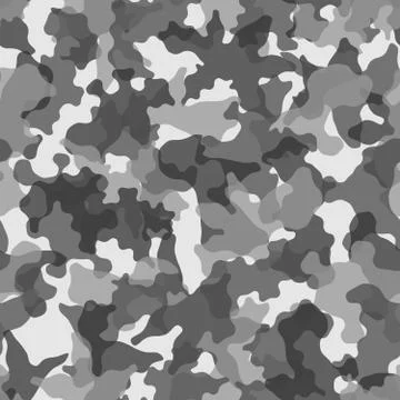 Camouflage seamless pattern background. Classic clothing masking camo print Stockillustratie