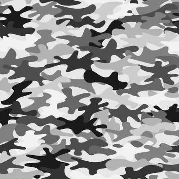 Camouflage seamless pattern background. Classic clothing masking camo print Stockillustratie
